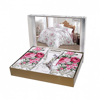 Комплект постельного белья "RANFORCE ADMIRE" (2 спальный), розовый (kr-100408), фото 2