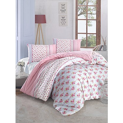 Комплект постельного белья "RANFORCE AHSEN" (2 спальный), розовый (kr-100413), фото 1