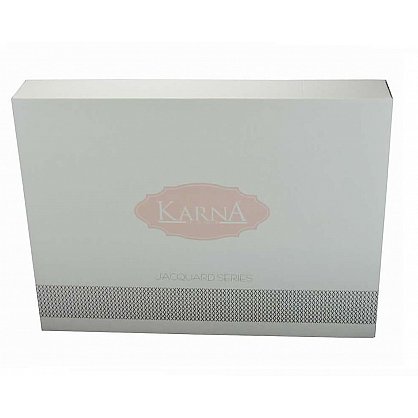 Постельное белье KARNA Сатин двухстороннее SANFORD, кофейный, кремовый (kr-200050-gr), фото 4