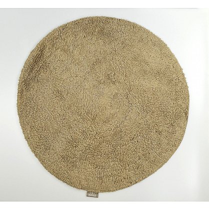 Коврик для ванной круглый "MODALIN CORCUS", коричневый, 75x75 см (kr-5041-CHAR001), фото 1