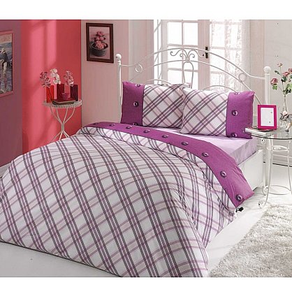Комплект постельного белья CREAFORCE ENERGY 50х70*2 (2 спальный), фиолетовый (kr-253-32-CHAR001), фото 1