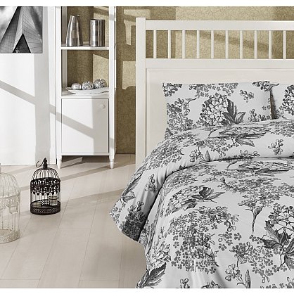 Комплект постельного белья CREAFORCE LUISA 70x70*2 (1.5 спальный), серый (kr-258-22-CHAR002), фото 1
