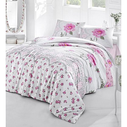 Комплект постельного белья CREAFORCE AHU, розовый (kr-251-68-CHAR001-gr), фото 1