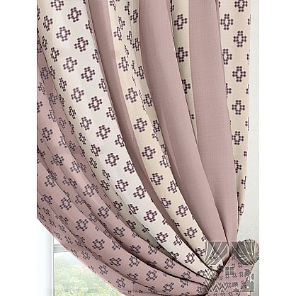 Комплект штор "Тисил (пудрово-розовый)" (237905-t), фото 2