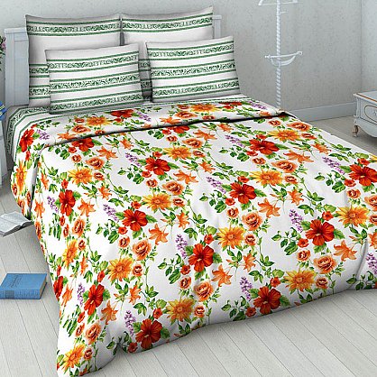Комплект постельного белья "Цветочное ассорти" 5485 (v-5485), фото 1