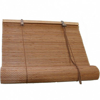 Бамбуковая рулонная штора "Нагоя", вишня, 60 см-A (u-7007-060-A), фото 2