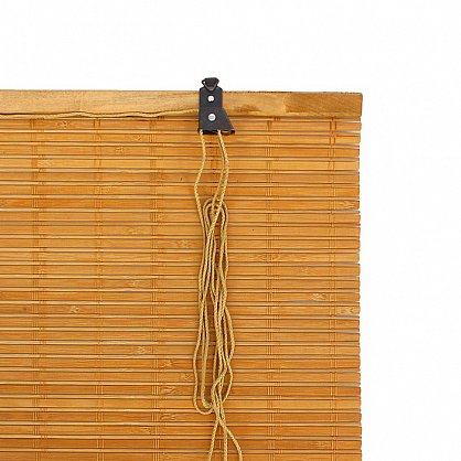 Бамбуковая рулонная штора "Кабуки", светлый дуб, 140 см-A (u-7006-140-A), фото 1