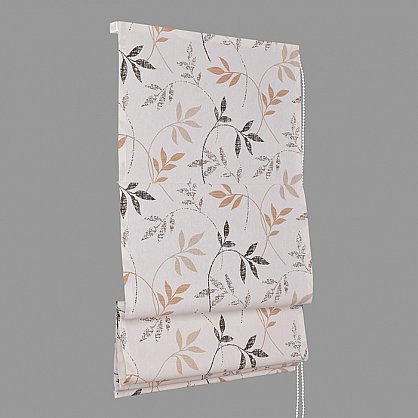 Римская штора макси "Flora", бежево-коричневый, ширина 160 см (df-101553), фото 5