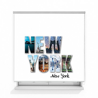 Рулонная штора ролло термоблэкаут "Нью-Йорк" (d-201070-gr), фото 1