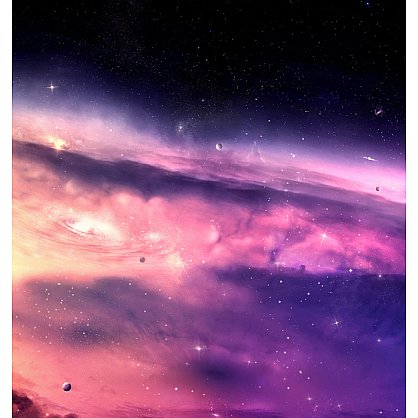 Рулонная штора ролло термоблэкаут "Далекая галактика", 140 см-A (d-106019-A), фото 2