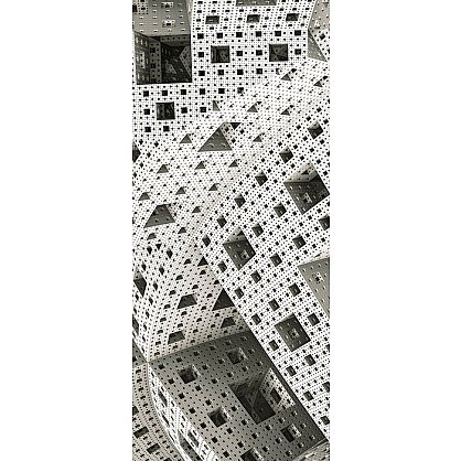 Рулонная штора лен "Ломая пространство", 68 см (d-100555), фото 2
