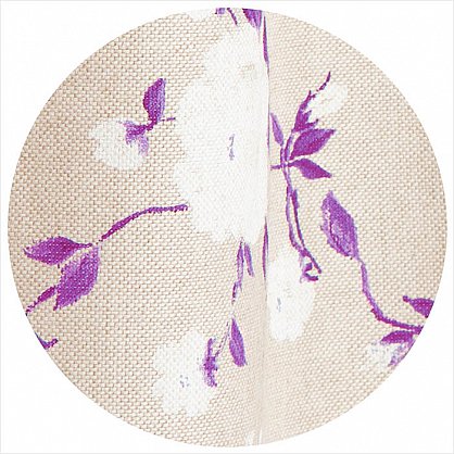 Шторы на люверсах "Доминика", фиолетовые цветы (NL-11-frcv), фото 2