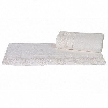 Махровое полотенце "ALMEDA", кремовый, 70*140 см (h-8698499300071), фото 1