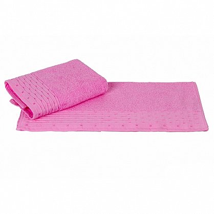 Махровое полотенце "GOFRE", розовый, 50*90 см (h-8698499301450), фото 1