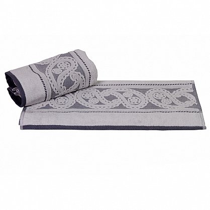 Махровое полотенце "HURREM", серый, 50*90 см (h-8698499301696), фото 1