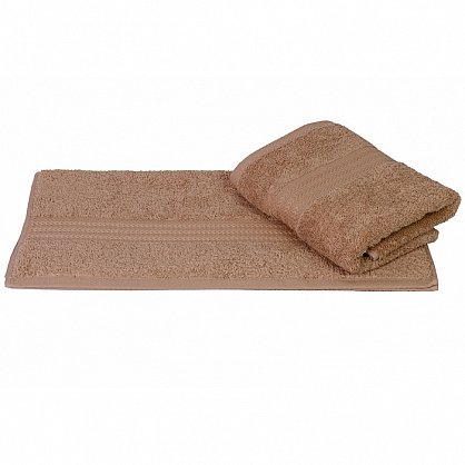 Махровое полотенце "RAINBOW", светло-коричневый (h-8698499302402-gr), фото 1