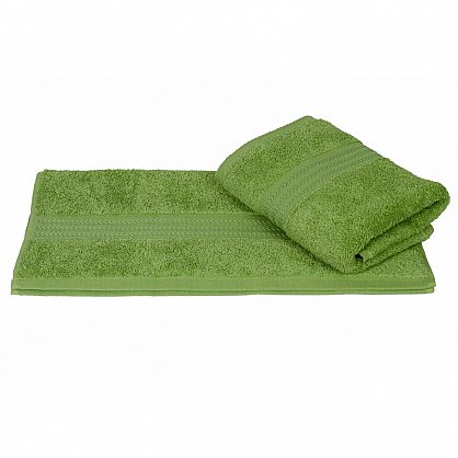 Махровое полотенце "RAINBOW", зеленый мох, 70*140 см (h-8698499302716), фото 1