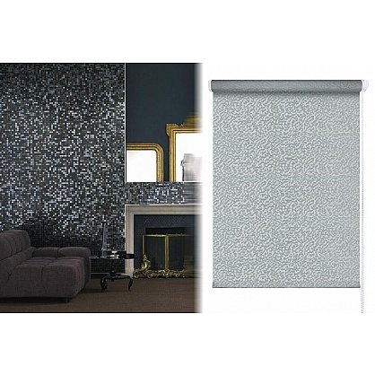 Рулонная штора "Мозаика", темно-серый (lg-200064-gr), фото 3