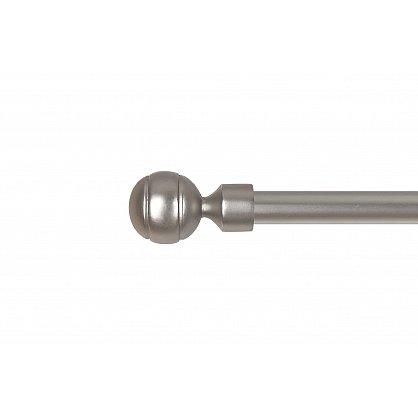 Карниз металлический 1-рядный "Каро", хром матовый, крученая труба, ø16 мм (kn-212), фото 3