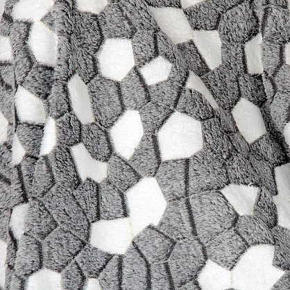 Плед Бамбук Камушки, серый, 180*200 см (no-100034), фото 2