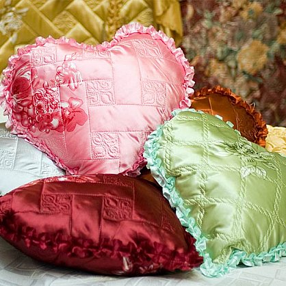 Подушка декоративная "Сердце", розовый (DS-35-rz), фото 2