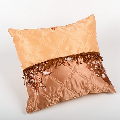 Подушка декоративная "Контраст", золото-коричневый (DP-45-zkr), фото 1