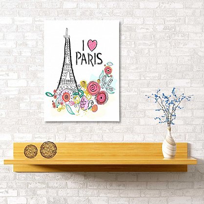Картина "Люблю Париж", 40*60 см (s-102091), фото 1