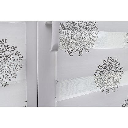 Рулонная штора "День-Ночь Сантайм Декор", крем, серебро, ширина 150 см (df-100990), фото 6