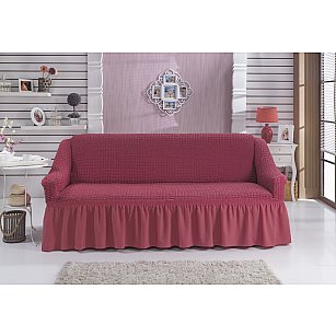 Чехол для дивана "BULSAN" трехместный, грязно-розовый